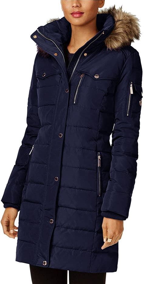 michael kors puffer coat|michael kors navy puffer coat.